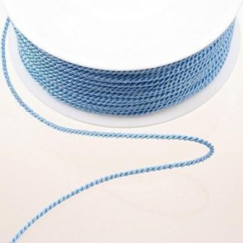 Deko und Band Acetato Cordón Babyblau – 2 mm Ancho a 100 m Rollo – 211001 12 de R 002