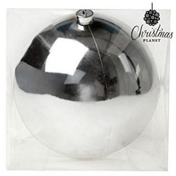 Bola de Navidad Christmas Planet 7605 20 cm Plateado