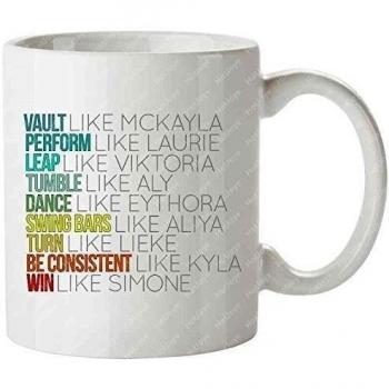 Vault Like Mckayla Gymternet Gymnast Viktoria Komova Aliya Mustafina Aly Raisman Mckayla Maroney Kyla Ross Lieke Wevers Simone Biles Personalized Coffee Cups Tea Mug by Hot Joye