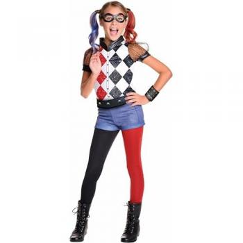 Deluxe Kids Harley Quinn Superhero Costume from DC Superhero Girls