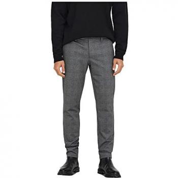 Slim Fit Check Chino Trousers by Only & Sons