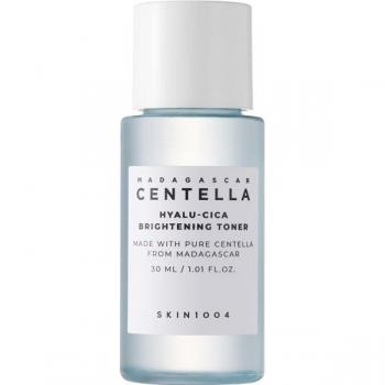 SKIN1004 Madagascar Centella Hyalu-Cica Brightening Toner 30 ml - Gentle exfoliating toner for radiance and hydration