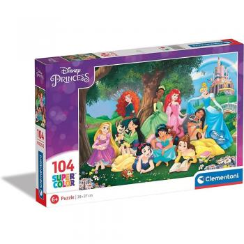 Clementoni Puzzle 104 Piezas Princesas Disney Super Color