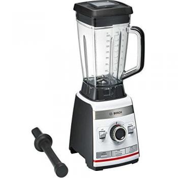 Bosch MMBH4P3W VitaBoost Batidora de Vaso de Alta Velocidad, 1600 W, 2 litros, Metal, De plástico, Blanco