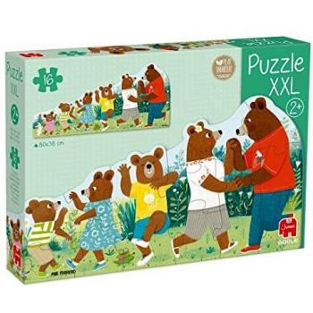 Puzzle de Madera XXL Familia de Osos Goula - 16 Piezas