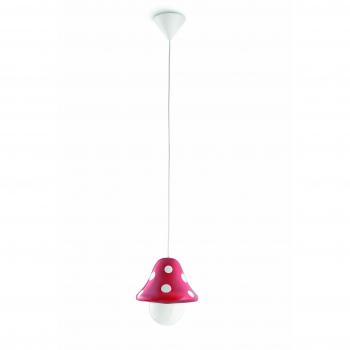 Philips myKidsRoom Boletu - Lámpara colgante, iluminación interior, forma de seta, casquillo E27, color rojo