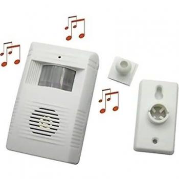 LEDLUX Timbre con sensor de movimiento, timbre con sensor de paso, timbre de bienvenida para entrada o negocio.
