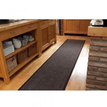 The Rug House Tapete Pasillo Marrón Duradero Repelente Agua Antirresbalante 66cm Ancho Cualquier Largo