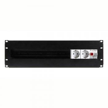 FONESTAR 24 - Tapa con 2 enchufes para Rack FRP-34RMC