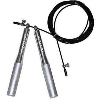 Cuerda de saltar ajustable Tunturi Steel con cojinetes y mango de aluminio