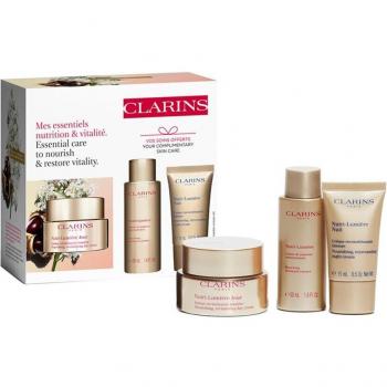 Clarins Nutri-Lumière Gift Set: 50ml Day Cream, 50ml Renewing Treatment Essence, 15ml Night Cream