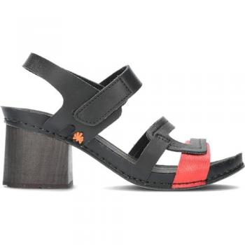 Sandalias de Piel 1875 I Wish para mujer, color negro, altura tacón 6.5 cm, talla 39 EU