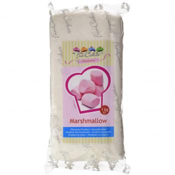 FunCakes Fondant para Cubrir Tartas, Cupcakes, Galletas o Modelar color Blanco: Sabor Nube, Flexible, Sin Gluten, Kosher D, 1k