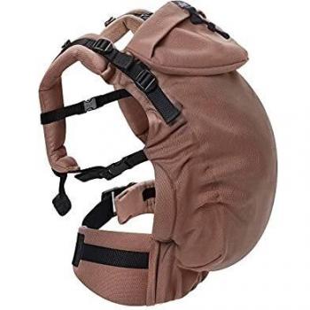 Mochila Evolutiva Neobulle Néo+ V2 Acajou - Portabebés Ajustable de Algodón Orgánico para Bebés de 3 Meses a 3 Años
