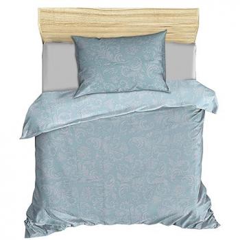 Juego de Cama Funda Nórdica + Almohada de Satén Algodón Menta Blanco - Suavidad Garantizada