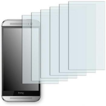 6 x protectores pantalla Golebo para HTC One M8x 2014 LTE-A. Lámina protectora adhesiva invisible Crystal Clear. Fabricado en Alemania.
