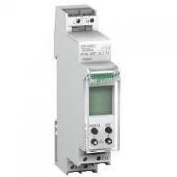 Interruptor horario digital IHP + 1 módulo 0017006895 Schneider Electric, temporizador de carril DIN, 1 canal, digital, programación por días y horas, alimentación a 230 V AC