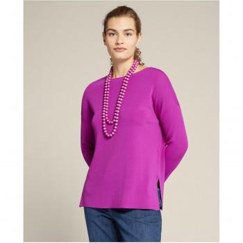 Suéter con collar de viscosa ECOVERO™