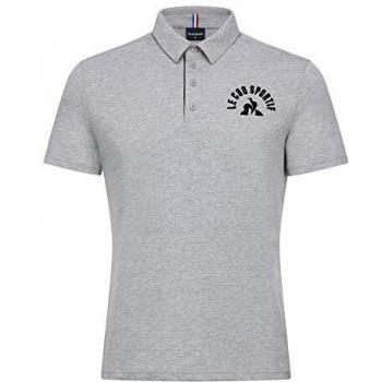 Le Coq Sportif ESS Polo SS N°6 M, Hombre, Gris chiné Clair