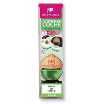 CRISTALINAS Ambientador de Coche – Absorbe los malos olores de tu vehículo con un agradable Aroma a Dama de Noche