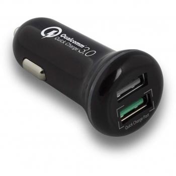 Cargador de Coche de 5 A con 2 Puertos USB y Sistema de Carga rápida Quick Charge 3.0