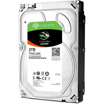 Seagate FireCuda ST2000DX002 3.5-Inch Hybrid Internal Hard Drive with 2TB Storage, 8GB Flash, SATA 6Gb/s Interface and 64MB Buffer