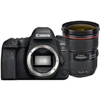 Cámara Digital Réflex Canon EOS 6D Mark II con Lente EF 24-70mm f/4L IS USM