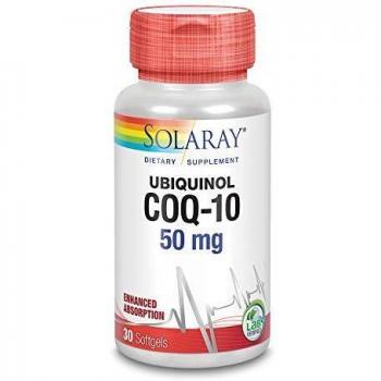 Solaray Ubiquinol CoQ10 50 mg | Coenzyme Q10 | 30 Perlas