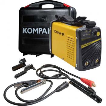 KOMPAK Soldador Inverter EWM200MMA con Maletín, 200A, tecnología inverter, portátil, ligero, adecuado para soldadura de electrodo