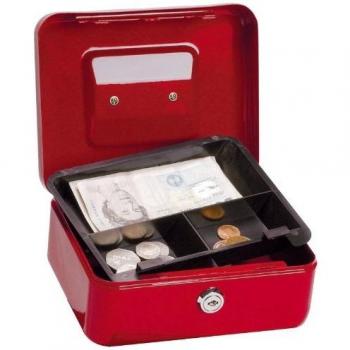 5 Star 918907 - Caja caudales, 20 cm, color rojo