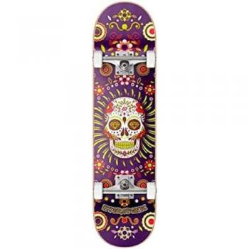 SKATEBOARD COMPLETO HYDROPONIC MEXICAN S0186-04 PURPLE 8,125 - Skateboard completo, diseño Hydroponic Mexican Skull en color lila, tamaño de tabla 8.125 pulgadas,