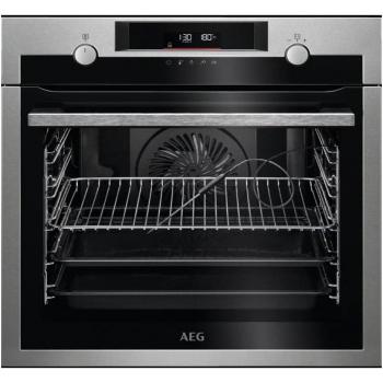 AEG BPE546360M Horno Multifunción Pirolítico, 71L, Sonda Térmica, Clase A+, Inox Antihuellas