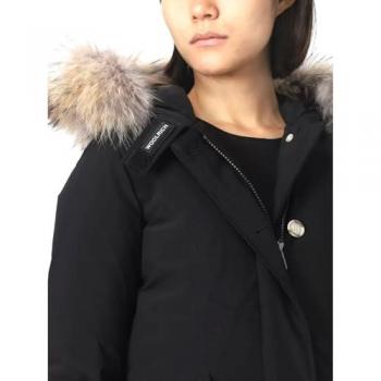 Woolrich Women's Arctic Parka with Removable Fur in Black, Size L