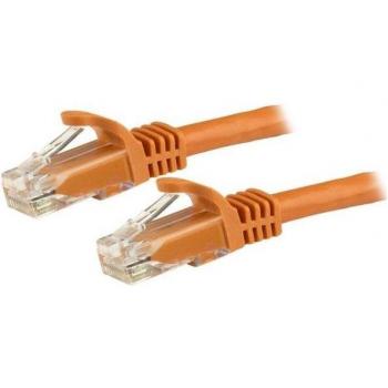 StarTech.com 3m Orange Gigabit Snagless RJ45 UTP Cat6 Patch Cable - 650MHz 100W PoE Network/Patch Cord with Strain Relief Fluke Tested UL Certified TIA