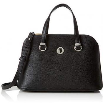 Tommy Hilfiger - Th Core Med Satchel, Bolsos bandolera Mujer, Negro