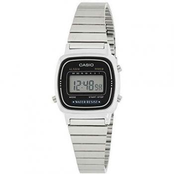 Casio Women's Digital Watch with Stainless Steel Bracelet LA670W