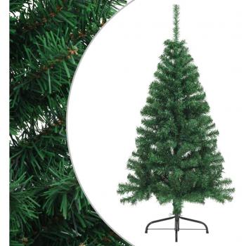 vidaXL Artificial Half Christmas Tree with Stand Green 120 cm PVC