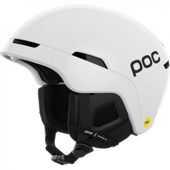 Casco de esquí POC Obex MIPS blanco con tecnología de protección contra impactos multiple
