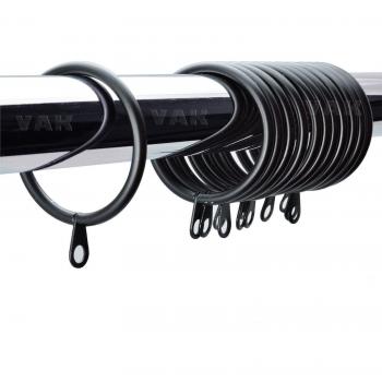 Anillos de cortina Pole Rod Anillos de cortinas de gasa colgar de 33 mm x 10