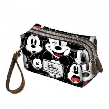 Karactermania Disney Classic Mickey Visages  Bolsas de Aseo, 19 cm, Negro