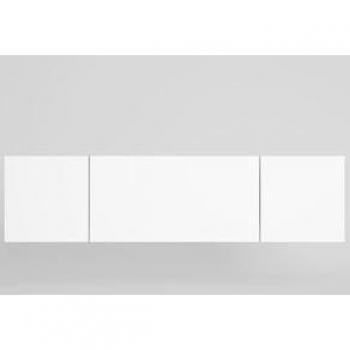 Cabecero Reims para cama de matrimonio blanco mate 53x209 cm
