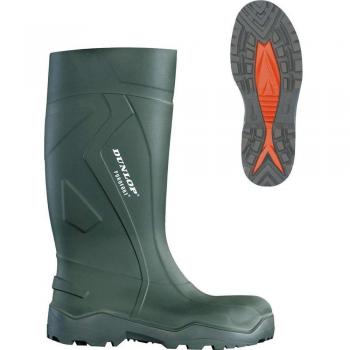 Dunlop Purofort+ S5 High-Cut Safety Boots, Size 43, Green