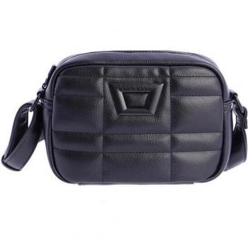 Bolso bandolera para mujer DON ALGODON Casandra negro con cremallera
