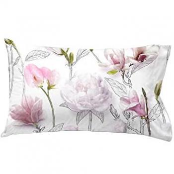 Funda de Almohada Sirwater 50x80 cm, Algodón 200 Hilos, Pack de 2 Unidades