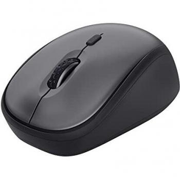 Trust Yvi+ Silent Wireless Mouse, Black, Optical, Eco-Friendly, 4 Buttons, 800-1600 DPI Adjustable, USB Receiver (Product Code: 24549)