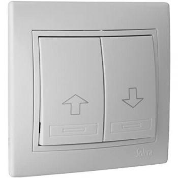 Pulsador persiana 10A 250V 83x81 monobloc blanco SOLERA ERP20U