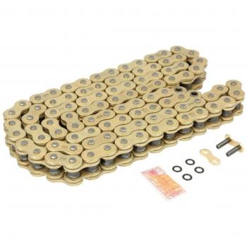 Cadena de transmisión DID 525ZVM-X, características: tipo 525, alta resistencia, diseño reforzado, adecuada para motocicletas de alto rendimiento