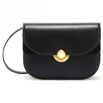 Bolso Bandolera Furla Sfera de Piel Negra con Flap, Tamaño Único para Mujer