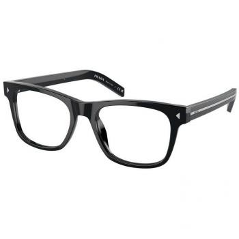 Prada PR A13V 16K1O1 Men's Eyeglasses Black Size 54 with Blue Light Block Available