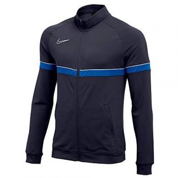 Nike Chaqueta Dri Fit Academy Knit - Chaqueta deportiva para hombre, tecnología Dri-FIT que ayuda a mantener la piel seca y cómoda, diseño de corte ajustado, tejido ligero y transpirable, detalles en color Obsidian/White